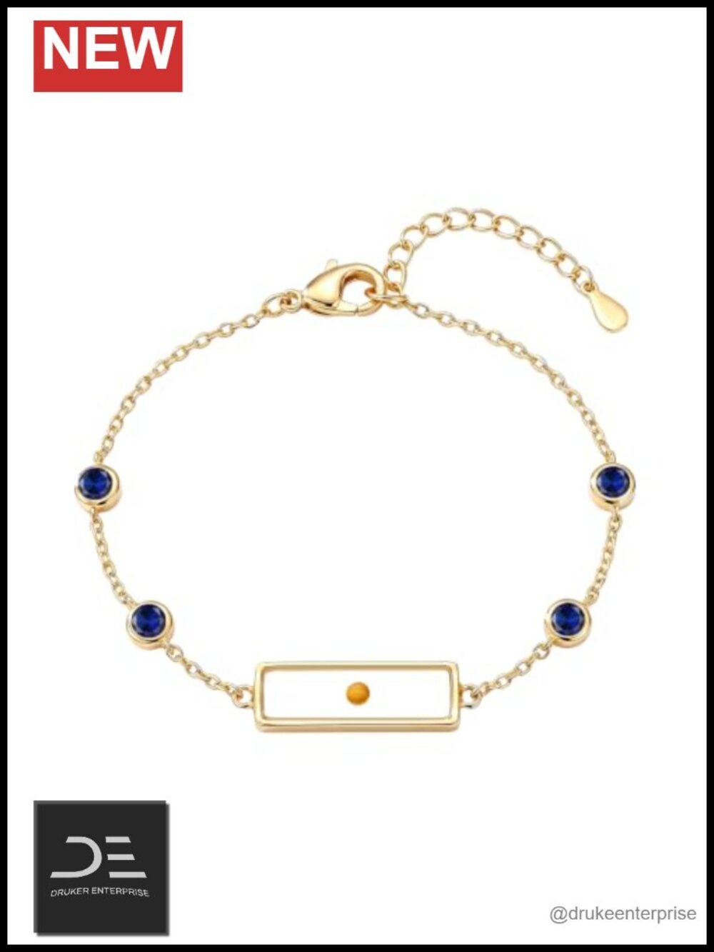 14K Gold Plated Mustard Seed Bracelet Adjustable Link Charm Christian Gift